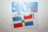 DOMINICAN REPUBLIC COUNTRY FLAG CAR AUTOMOBILE  BUMPER STICKER .. NEW
