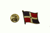 DOMINICAN REPUBLIC COUNTRY FLAG METAL LAPEL PIN BADGE .. NEW