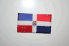 DOMINICAN REPUBLIC COUNTRY FLAG SMALL IRON ON PATCH CREST BADGE  .... NEW