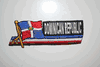 DOMINICAN REPUBLIC COUNTRY FLAG WORD IRON-ON PATCH CREST BADGE .. NEW