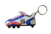 DOMINICAN REPUBLIC WHITE BLUE RED SOCCER FOOTBALL SHOE CLEAT KEYCHAIN ... NEW