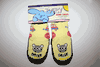 DRIVE PANDA YELLOW PAIR OF KIDS CHILDS YOUTHS SLIPPER SOCKS ... 2 SIZES AVAILABLE .. 1-2 YEARS ... 2-3 YEARS .. NEW