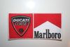 DUCATI CORSE MARLBORO MOTOGP IRON-ON LARGE PATCH CREST BADGE ...CASEY STONER & NICKY HADEN .... NEW