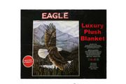 EAGLE LUXURY PLUSH BLANKET BED SPREAD ... SIZE : 200 X 240 CM ( 78.7"X 94.5" INCHES) HIGH QUALITY .. 100% POLYESTER.