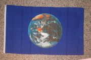EARTH 3' X 5'  LARGE FLAG BANNER TAPESTRY OF THE WORLD  .. NEW