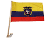 ECUADOR 12" X 18" INCHES HEAVY DUTY COUNTRY FLAG WITH STICK .. FIFA SOCCER WORLD CUP .. NEW