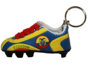 ECUADOR BLUE YELLOW  SOCCER SHOE CLEAT KEYCHAIN ... NEW