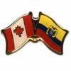 ECUADOR / CANADA COUNTRY FLAG SMALL METAL FRIENDSHIP LAPEL PIN BADGE .. NEW