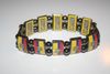 ECUADOR COUNTRY FLAG FLEXIBLE METAL NYLON BRACELET ... NEW