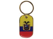 ECUADOR COUNTRY FLAG KEYCHAIN ..HIGH QUALITY .. NEW