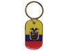 ECUADOR COUNTRY FLAG KEYCHAIN ..HIGH QUALITY .. NEW