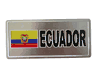 ECUADOR COUNTRY FLAG LICENSE PLATE STICKER .. NEW