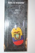 ECUADOR COUNTRY FLAG METAL DOG TAG NECKLACE PENDANT .. NEW