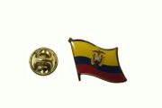 ECUADOR COUNTRY FLAG METAL LAPEL PIN BADGE .. NEW