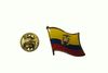 ECUADOR COUNTRY FLAG METAL LAPEL PIN BADGE .. NEW