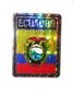 ECUADOR SQUARE COUNTRY FLAG METALLIC BUMPER STICKER DECAL .. SIZE  3" X 4" INCHES .. NEW