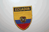 ECUADOR OVAL COUNTRY FLAG IRON ON SHIELD PATCH CREST BADGE .. NEW