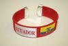ECUADOR RED SUPER THICK COUNTRY FLAG FLEXIBLE BRACELET WRISTBAND .. NEW