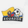 ECUADOR SOCCER BALL FOOTBALL IRON ON EMBROIDERED PATCH CREST BADGE ... NEW