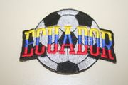 ECUADOR SOCCER BALL FOOTBALL IRON ON PATCH CREST BADGE .. NEW