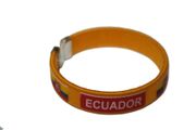 ECUADOR YELLOW COUNTRY FLAG C' BRACELET WRISTBAND