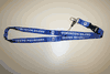 EDMONTON OILERS BLUE HOCKEY JERSEY LANYARD KEYCHAIN PASSHOLDER .. NHL . NEW