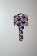 EDMONTON OILERS NHL HOCKEY WEISER WR5 UNCUT HOUSE KEY BLANK .. NEW
