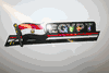 EGYPT COUNTRY FLAG LONG METALIC CAR AUTOMOBILE BUMPER STICKER DECAL EMBLEM .. NEW