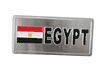 EGYPT COUNTRY FLAG SMALL METAL LICENSE PLATE STICKER DECAL EMBLEM .. NEW
