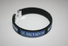 EL SALVADOR BLACK COUNTRY FLAG FLEXIBLE BRACELET WRISTBAND .. NEW