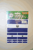 EL SALVADOR COUNTRY FLAG COLLECTION OF 7 DIFFERENT SIZE STICKERS .. NEW