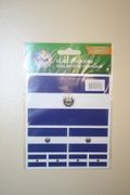 EL SALVADOR COUNTRY FLAG COLLECTION OF 7 DIFFERENT SIZE STICKERS .. NEW
