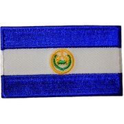 EL SALVADOR COUNTRY FLAG SMALL IRON ON PATCH CREST BADGE ... NEW