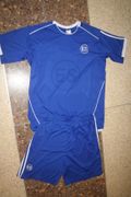 EL SALVADOR FOOTBALL SOCCER BLUE FIFA WORLD CUP JERSEY WITH BLUE SHORTS .. NEW