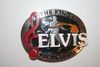 ELVIS PRESLEY " THE KING OF ROCK & ROLL " METAL BELT BUCKLE .. NEW