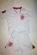 ENGLAND CHILDS WHITE EURO CUP 2012 SOCCER FOOTBALL JERSEY KIT WITH SHORTS .. NEW
