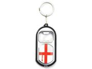 ENGLAND COUNTRY FLAG BOTTLE OPENER LED KEYCHAIN ..HIGH QUALITY .. NEW