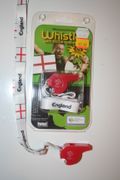 ENGLAND COUNTRY FLAG FIFA WORLD CUP WHISTLE BOTTLE OPENER WITH LANYARD .. NEW