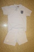 ENGLAND FIFA WORLD CUP 2010 FOOTBALL SOCCER RETRO WHITE JERSEY WITH SHORTS .. NEW