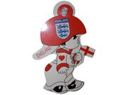ENGLAND HANGING LITTLE BOY DECAL WITH SUCTION CUP .. FIFA SOCCER WORLD CUP .. NEW