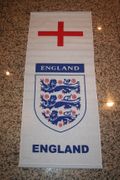 ENGLAND HIGH QUALITY FIFA WORLD CUP LOGO BANNER WALL HANGING TAPESTRY ... SOCCER FOOTBALL ST GEORGES CROSS FLAG .. NEW