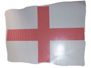 ENGLAND SEE THROUGH CAR FLAG STICKER 13 1/4" X 10" INCHES FIFA SOCCER WORLD CUP .. HIGH QUALITY .. NEW