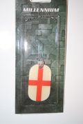 ENGLAND ST ANDREWS CROSS COUNTRY FLAG METAL DOG TAG NECKLACE PENDANT .. NEW