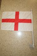 ENGLAND ST GEORGE'S CROSS COUNTRY CAR AUTOMOBILE FLAG .. FIFA WORLD CUP SOCCER FOOTBALL .. NEW
