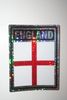 ENGLAND ST GEORGES CROSS SMALL METAL AUTOMOBILE BUMPER STICKER DECAL COUNTRY FLAG .. NEW ENGLAND ST GEORGES CROSS SMALL METAL AUTOMOBILE BUMPER STICKER DECAL COUNTRY FLAG .. NEW