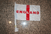 ENGLAND ST GEORGES CROSS WORD CAR FLAG FOR YOUR AUTOMOBILE WITH POLE .. NEW ENGLAND ST GEORGES CROSS WORD CAR FLAG FOR YOUR AUTOMOBILE WITH POLE .. NEW