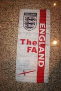 ENGLAND THE FA FIFA WORLD CUP MEDIUM SIZE BANNER WALL HANGING TAPESTRY ... SOCCER FOOTBALL .. NEW