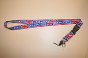 ENGLAND  U.K. COUNTRY FLAG LANYARD KEYCHAIN PASSHOLDER .. NEW