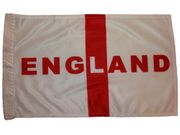 ENGLAND WITH TITLE 12" X 18" INCHES COUNTRY HIGH QUALITY FLAG WITH SLEAVE WITHOUT STICK .. FIFA SOCCER WORLD CUP .. NEW
