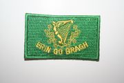 ERIN GO BRAGH IRISH SMALL IRON ON EMBROIDERED PATCH CREST BADGE .. IRELAND NEW